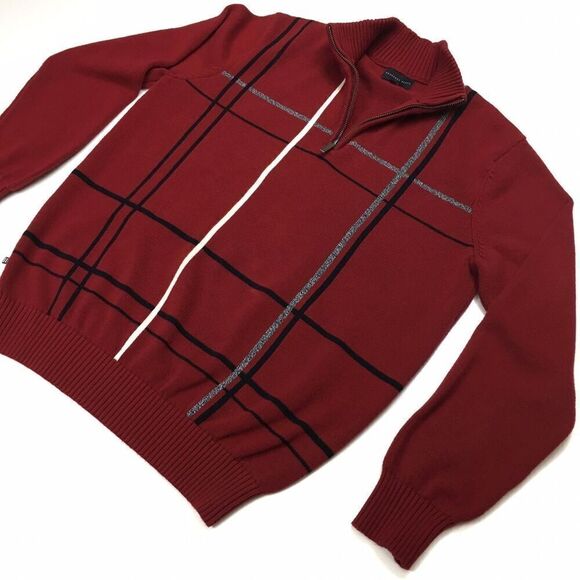 Geoffrey Beene Zipup Sweater Men’s Size Medium - Picture 3 of 3